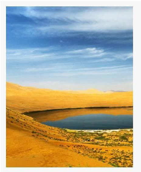 《沙漠中的千岛湖》